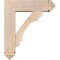 Ekena Millwork Olympic Arts and Crafts Smooth Bracket w/ Offset Brace, Douglas Fir, 7 1/2"W x 26"D x 30"H BKT0806X26X30OLY03SDF - alternate 3